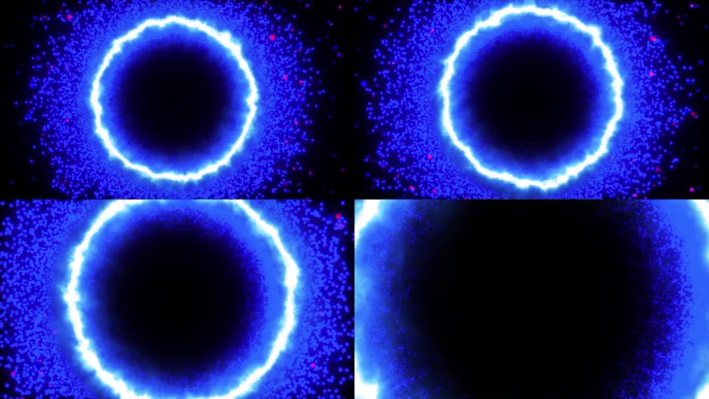 【4K】粒子光圈黑洞漩涡能量光效