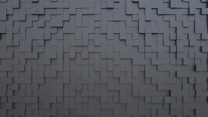 黑色立方体 背景墙 循环动画 4K