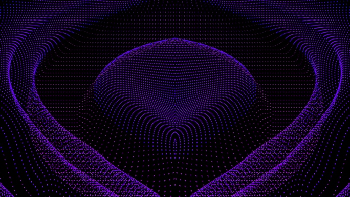 【4K时尚背景】暗紫光点曲线视觉光线冰屏