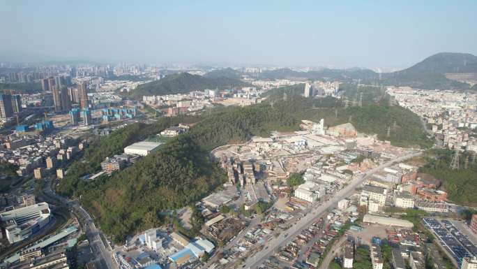 【正版素材】深圳龙岗区园山街道全景