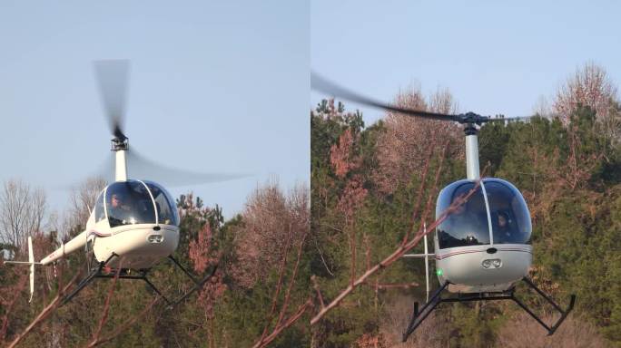 4K 木兰草原直升机降落