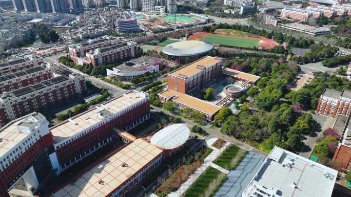 昆明医科大学呈贡校区校园航拍4K