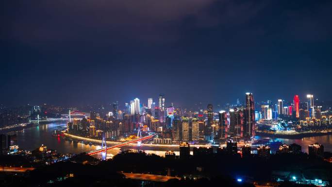 重庆城市日落延时摄影