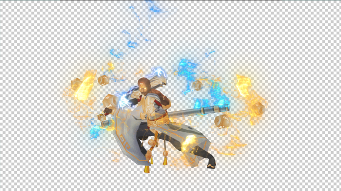 少林武僧（带透明通道）