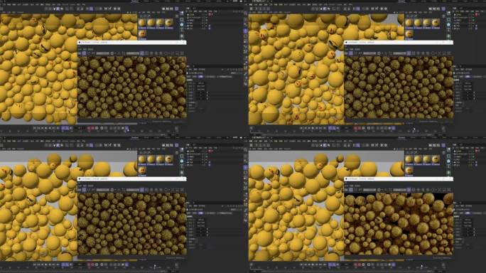 小球下落转场_c4d工程