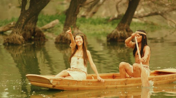 古代人划船古代爱情民间故事
