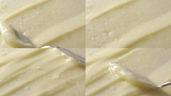 黄色乳状 冰激凌质地 乳 磨砂膏