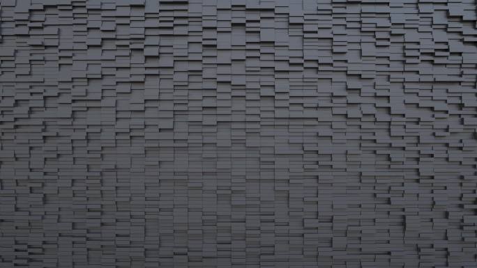 黑色长方形  背景墙 循环动画 4K