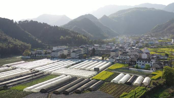 石台航拍 原素材 秋浦河 山区