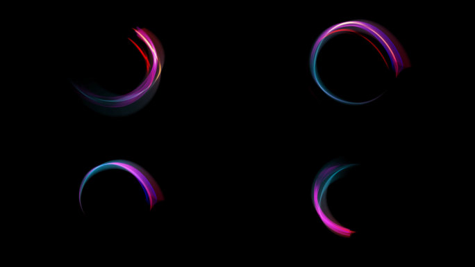 4款彩色水墨圈-alpha透明通道