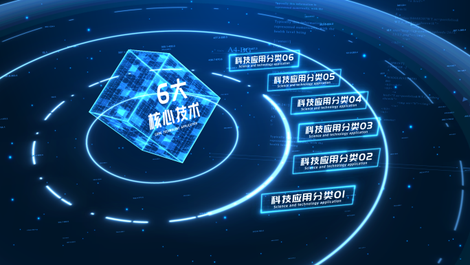 【6】蓝色科技项目分类介绍模板