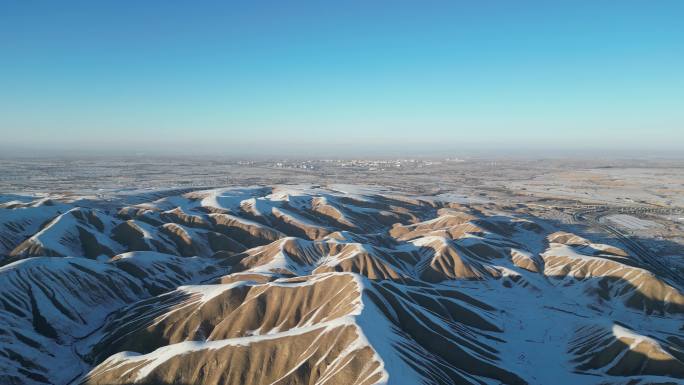 甘肃 山野雪景