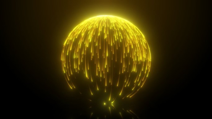 金色科技粒子光球