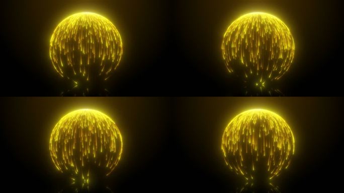 金色科技粒子光球