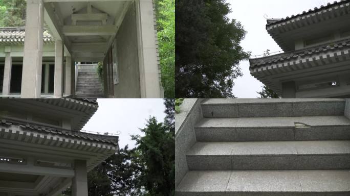 【镜头合集】石头亭子古建筑走廊石雕