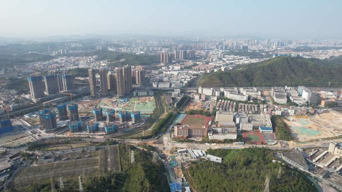 【正版素材】深圳龙岗区园山街道全景