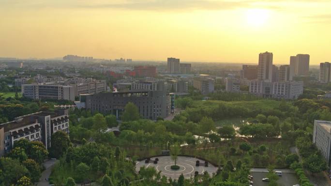 成都中医药大学航拍