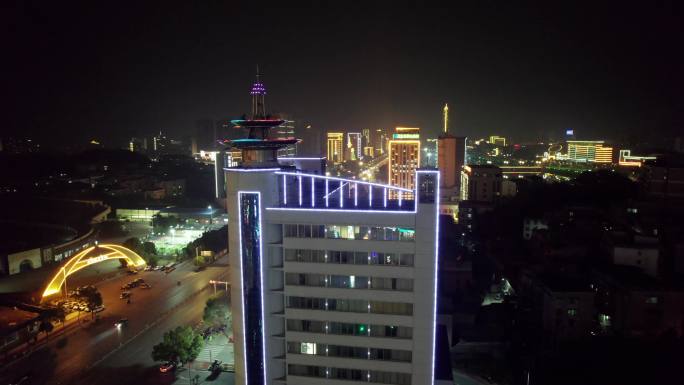 湖北咸宁住建大厦夜景