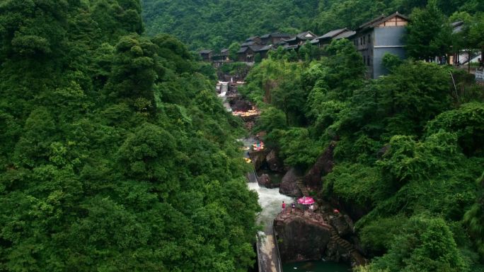 大觉山漂流航拍