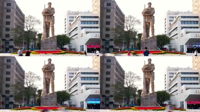 广州解放纪念碑延时 海珠广场