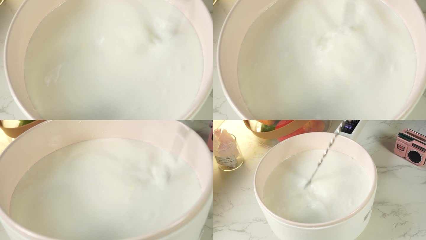 【镜头合集】煮牛奶加热奶油椰乳 (1)