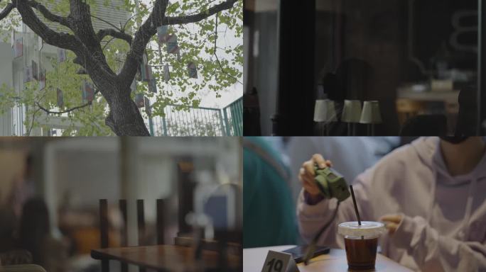 【4K100P】咖啡馆文艺青年氛围感