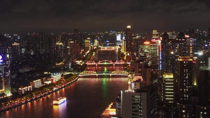 【4K超清】珠江夜景一河两岸