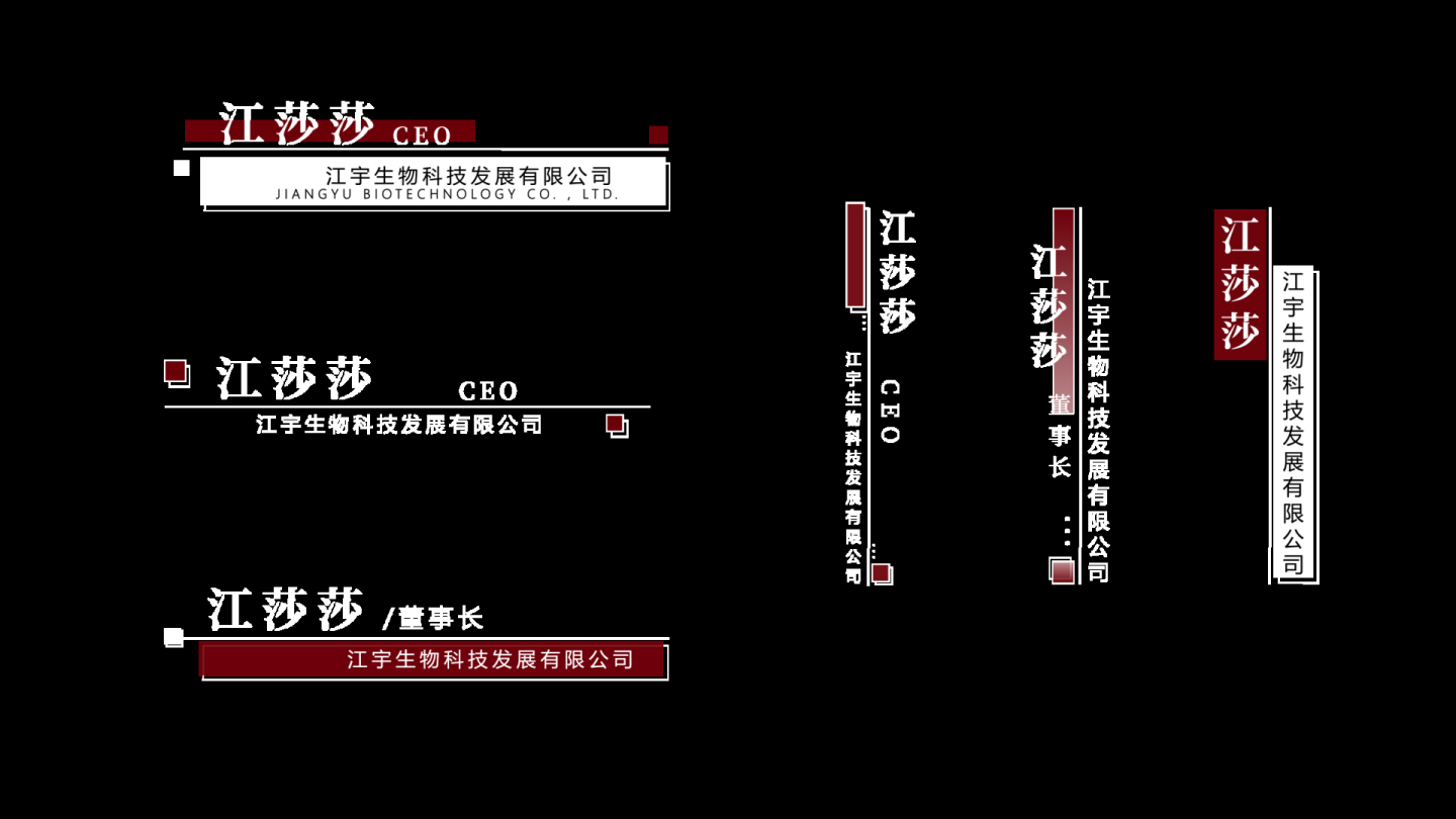 简洁科技商务字幕条