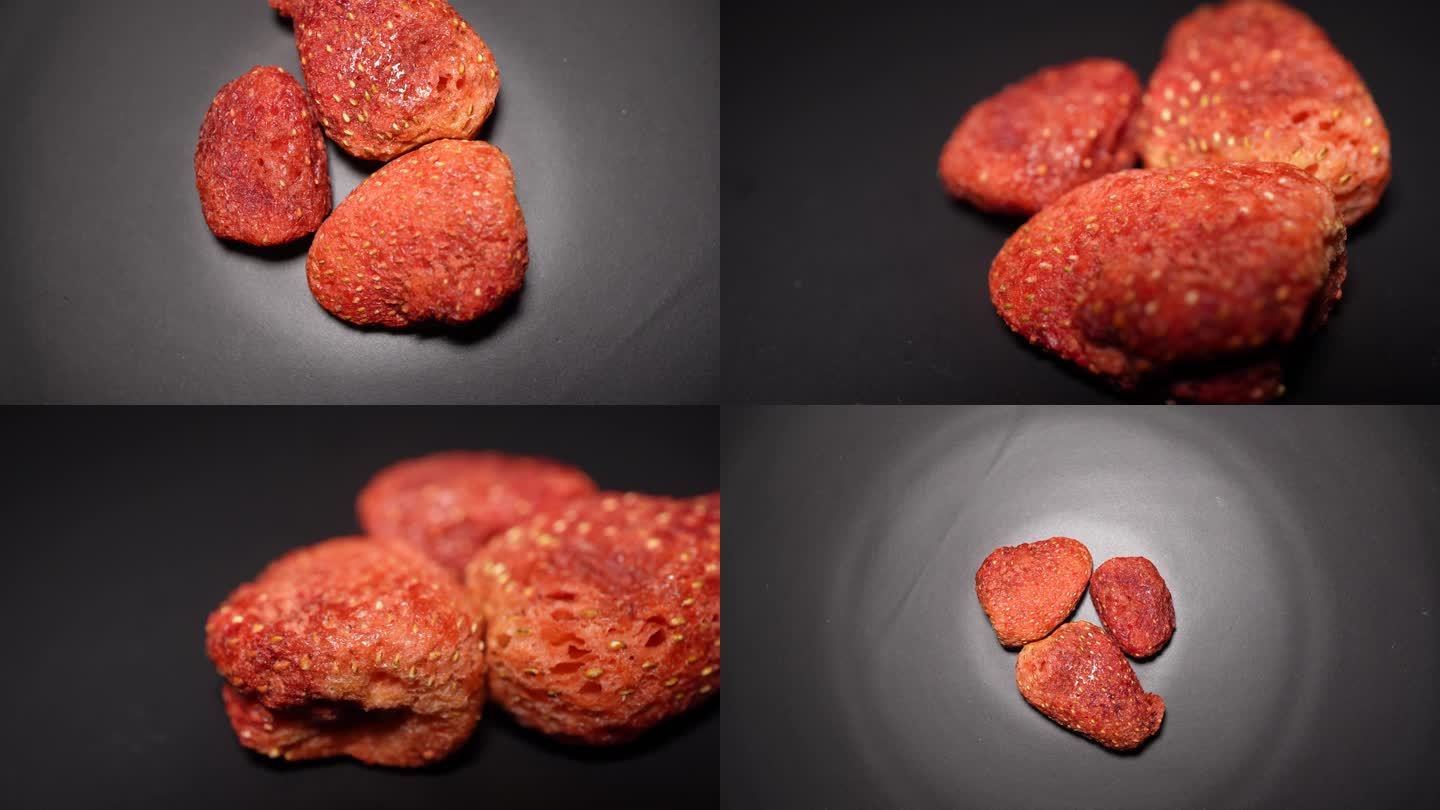 【镜头合集】草莓冻干水果干酥脆  (1)