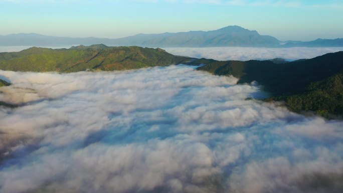 高清4k航拍 海南五指山云海