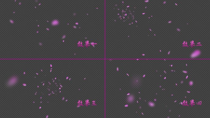 花瓣飘落 带alpha通道视频_5款