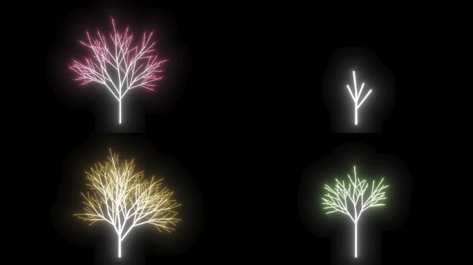 3款科技发光粒子树
