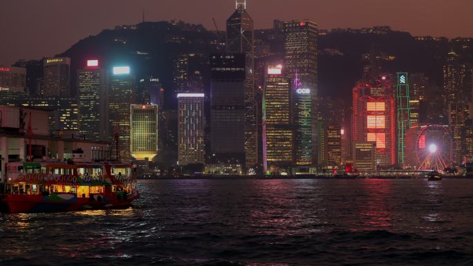 香港维多利亚港 天星码头 渡轮 延时