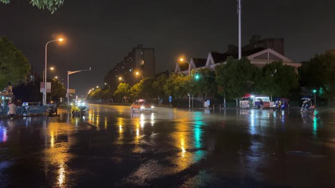 4K原创 汽车街景夜景 深夜行驶