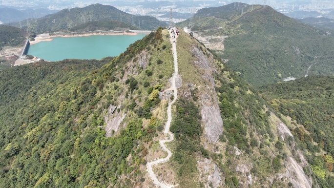 深圳 梅沙尖 山峰 三洲田 航拍