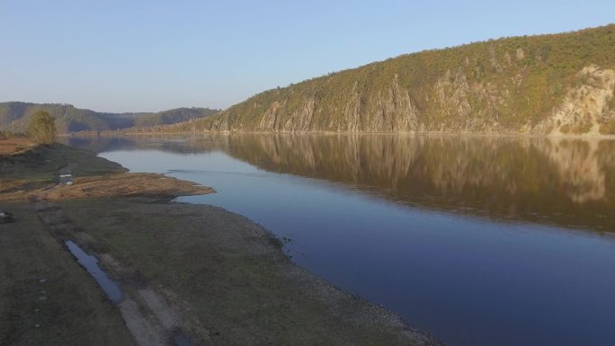 H大兴安岭呼玛秋季河流乡村02