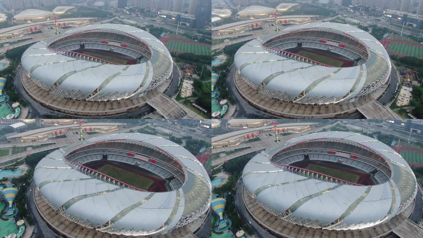 南昌国际体育中心 航拍 环绕