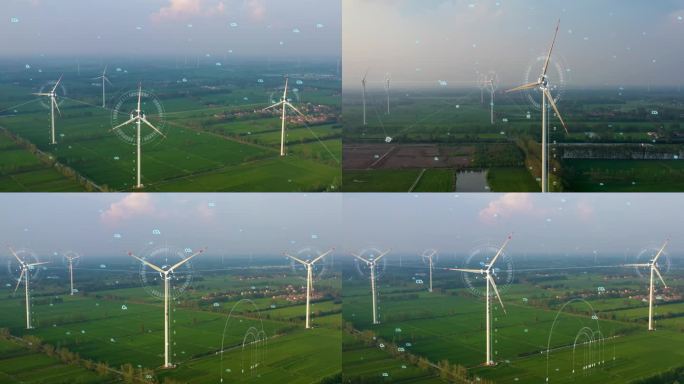 新能源风机特效跟踪视频