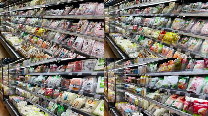 超市货架 生鲜 高端食材 食材 包装食材