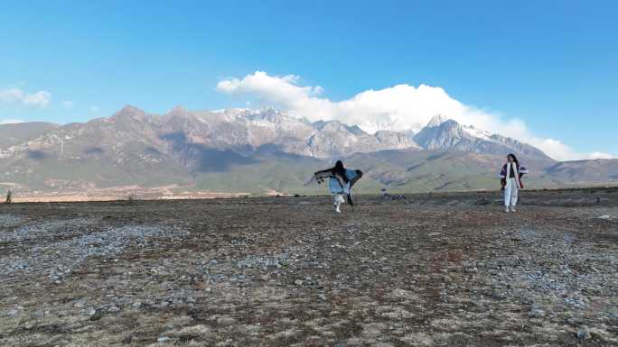 玉龙雪山航拍