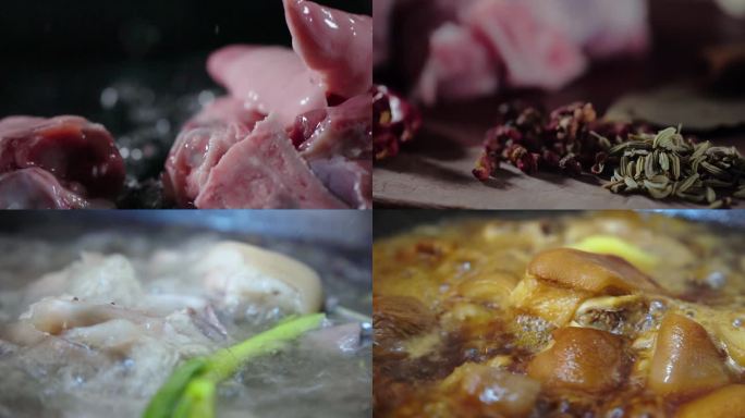 新鲜猪脚猪蹄-卤猪蹄红烧猪脚蹄髈美食制作