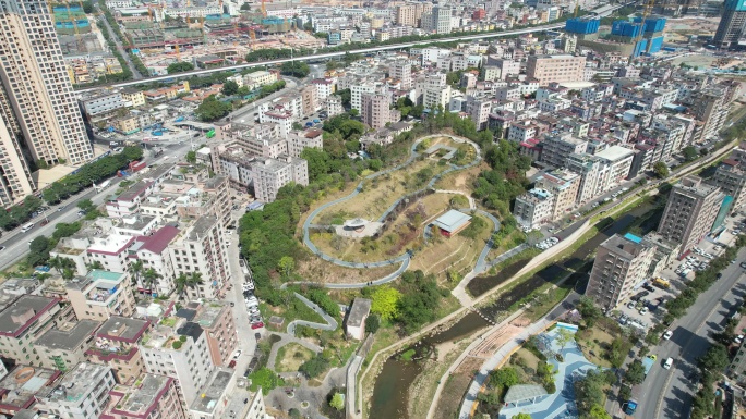 【正版素材】龙岗区园山街道新园路街心公园