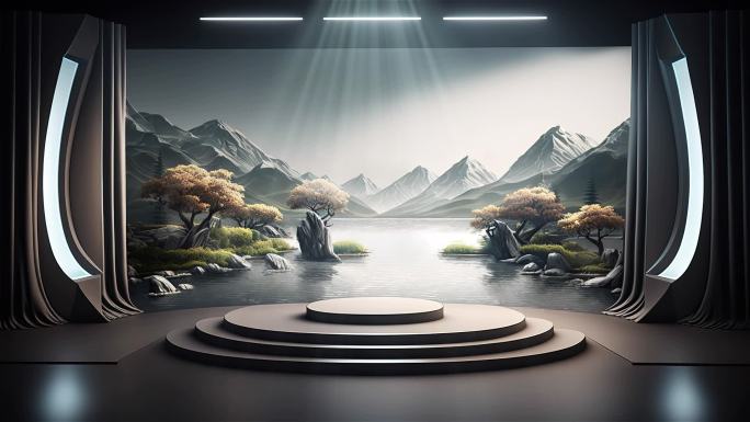 科技场景概念背景