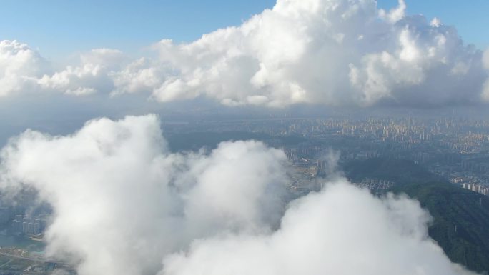 航拍城市超高空云海大合集