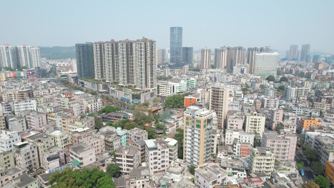 【正版素材】深圳龙岗区横岗街道全景