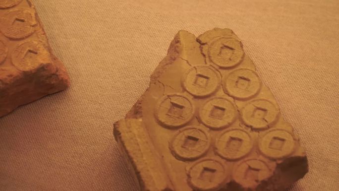 镜头合集古代铸币铜钱铜币模具火炉熔(1)