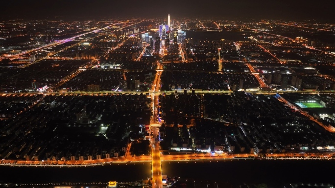 苏州高空夜景航拍 4K高画质