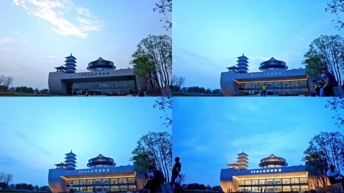 扬州 中国大运河博物馆 日转夜延时
