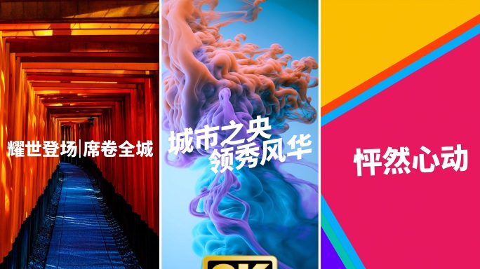 地产电商促销活动文字快闪竖版