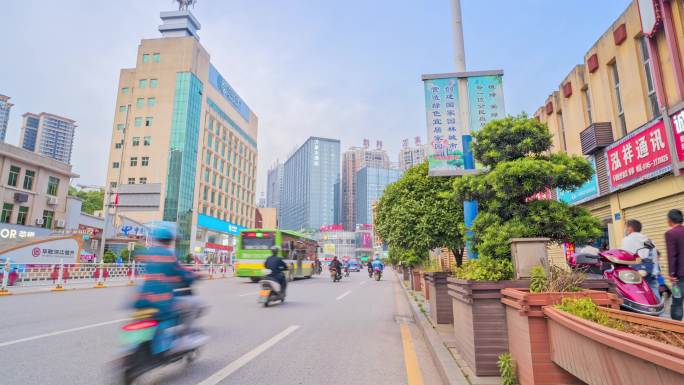 怀化人民路大范围延时日转夜